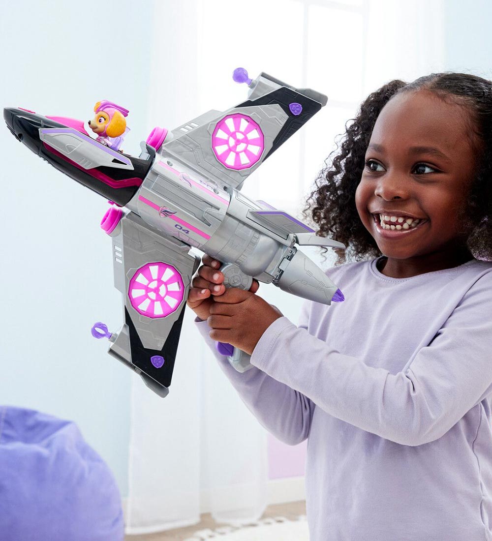 Paw Patrol Legetøjsfly m. Lyd/Lys - 40 cm - Movie 2 - Skye Might