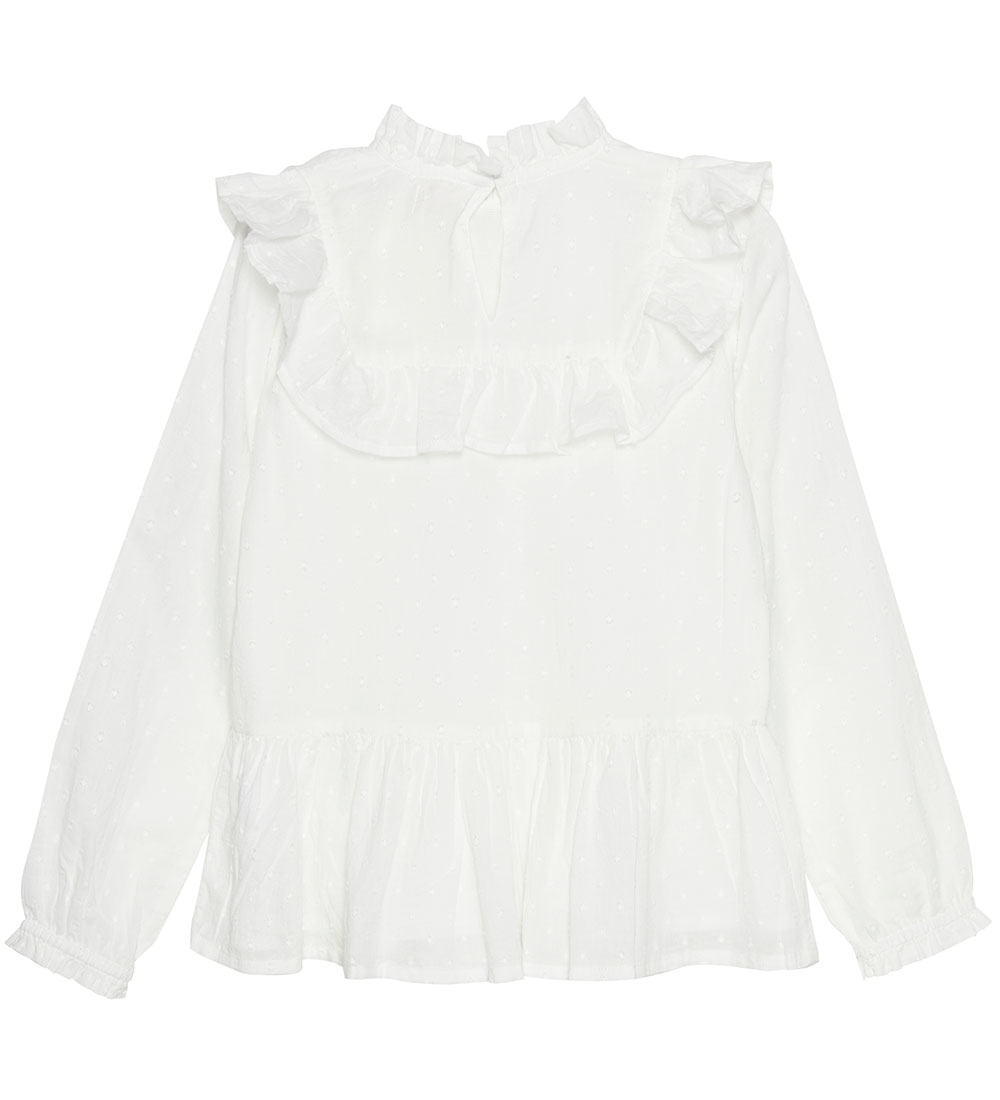 Creamie Bluse - Dobby - Cloud