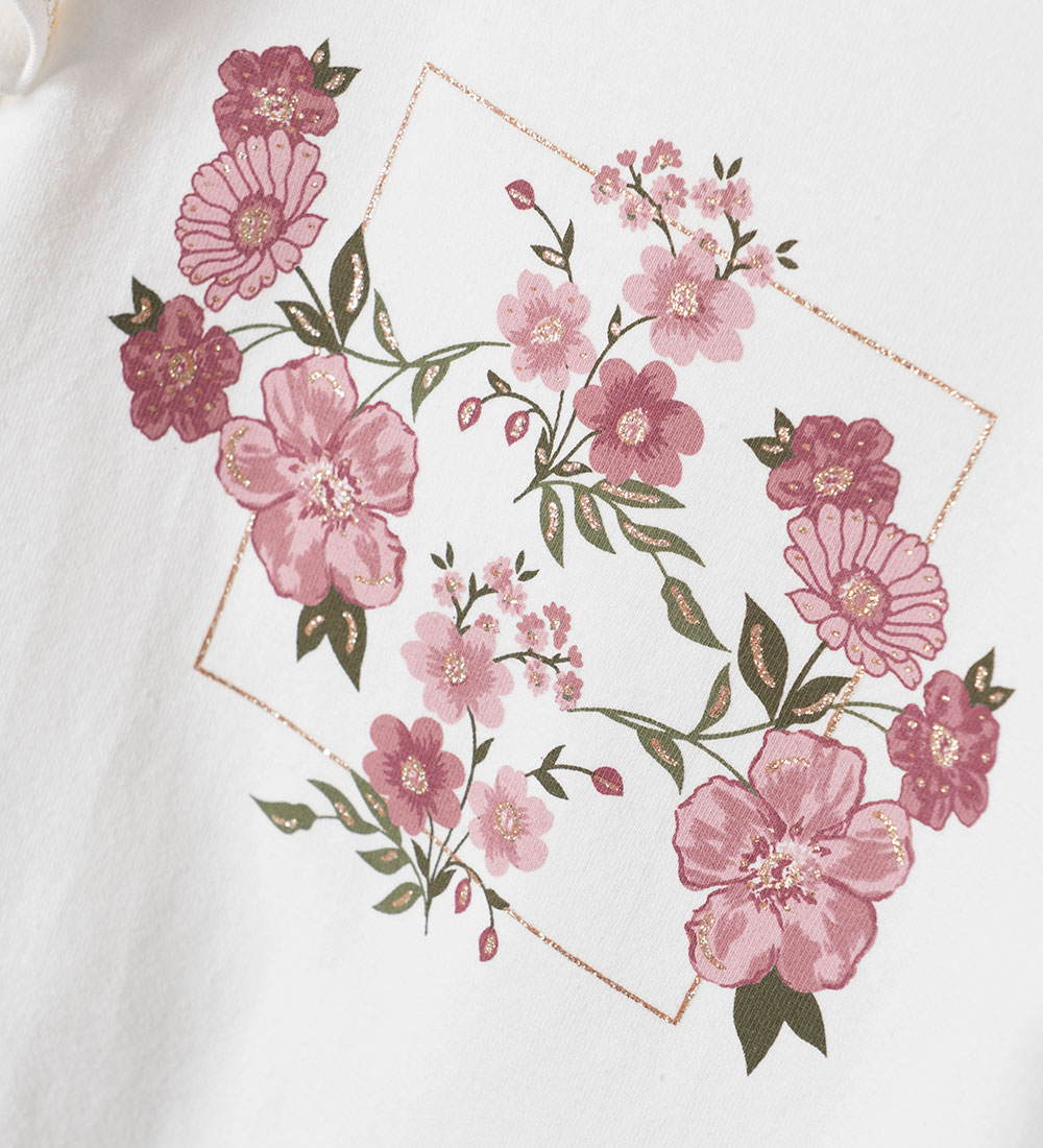 Creamie Bluse - Cloud m. Blomster
