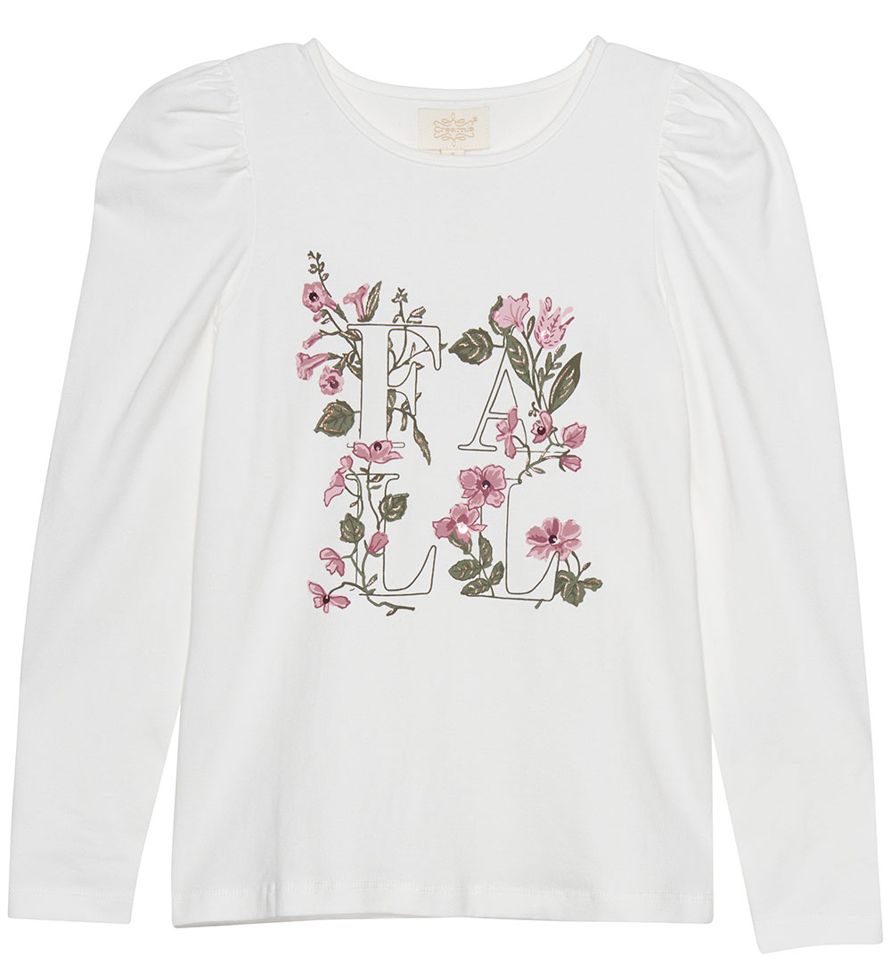 Creamie Bluse - Cloud m. Palietter