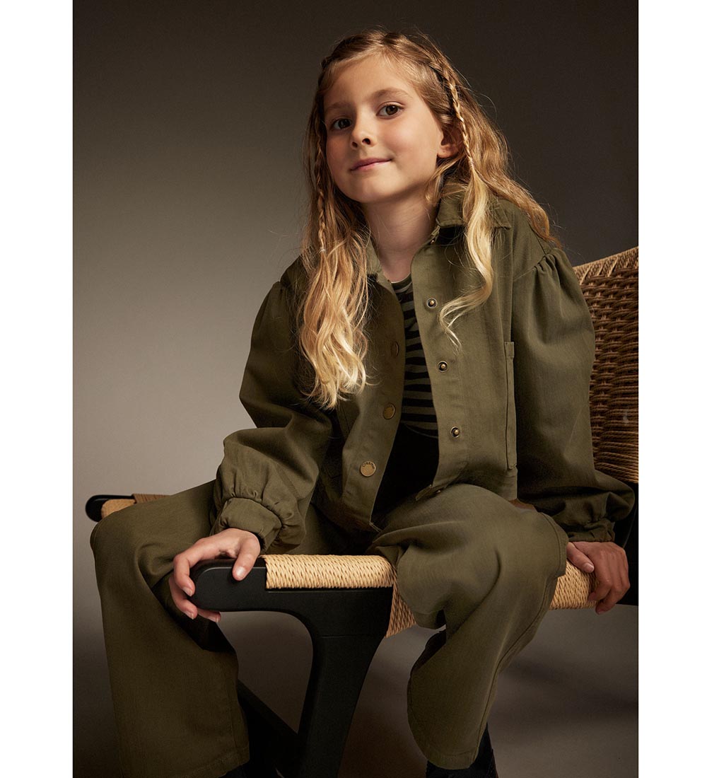 Creamie Jeans - Wide - Olive Night
