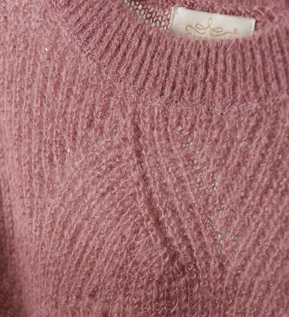 Creamie Bluse - Strik - Nostalgia Rose m. Hulmønster