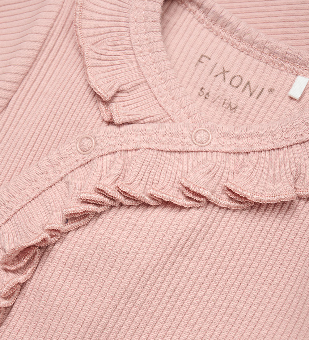 Fixoni Sæt - Leggings/Body l/æ - Rib - Misty Rose