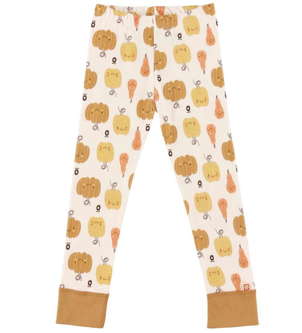 Katvig Leggings - Hvid m. Græskar