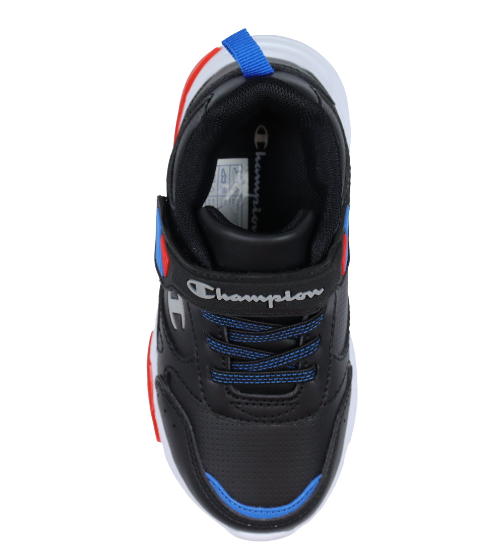 Champion Sko m. Lys - Wave PU B PD - Sort m. Rød/Blå