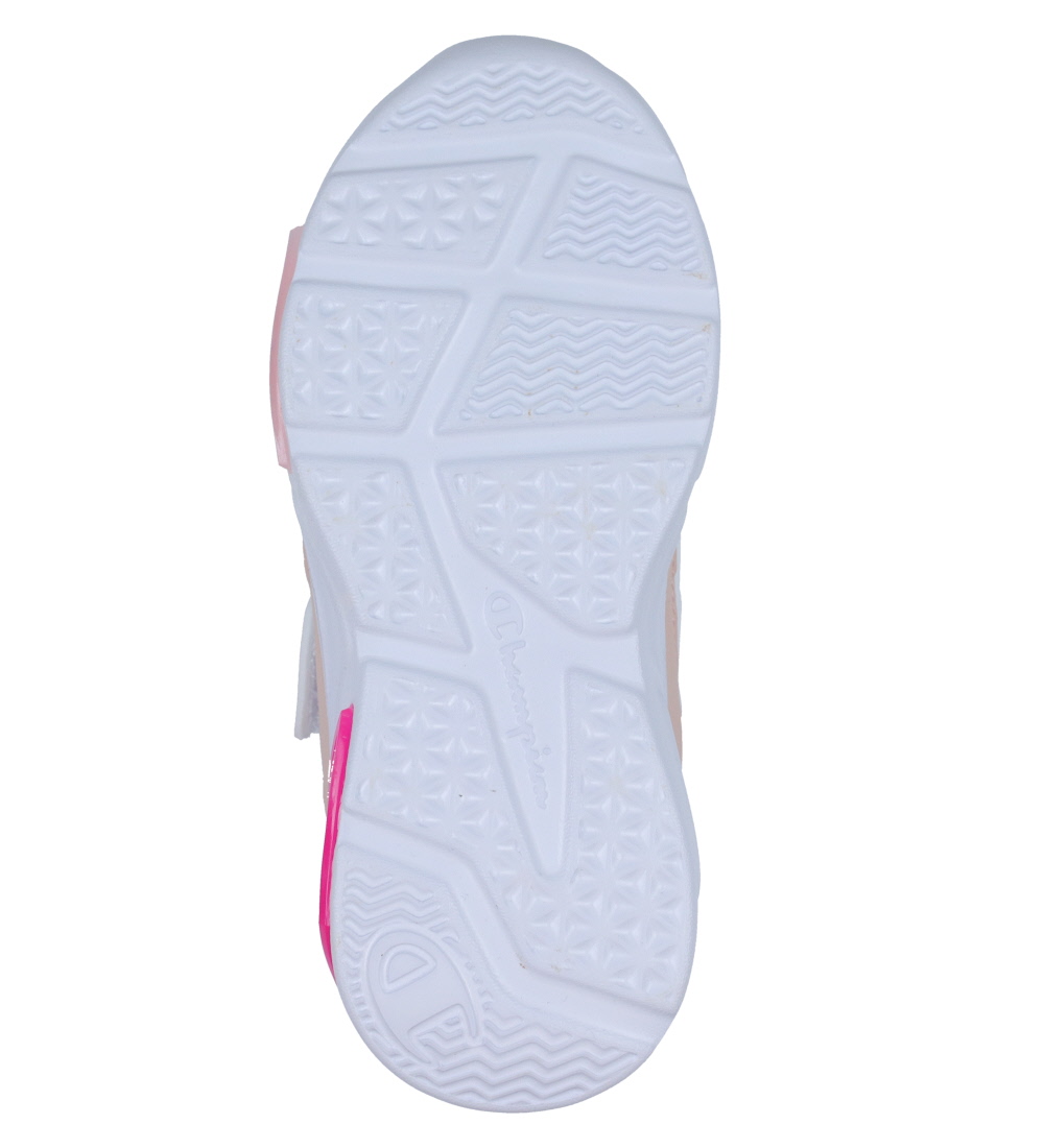 Champion Sko m. Lys - Wave PU G TD - Hvid/Pink/Pudder