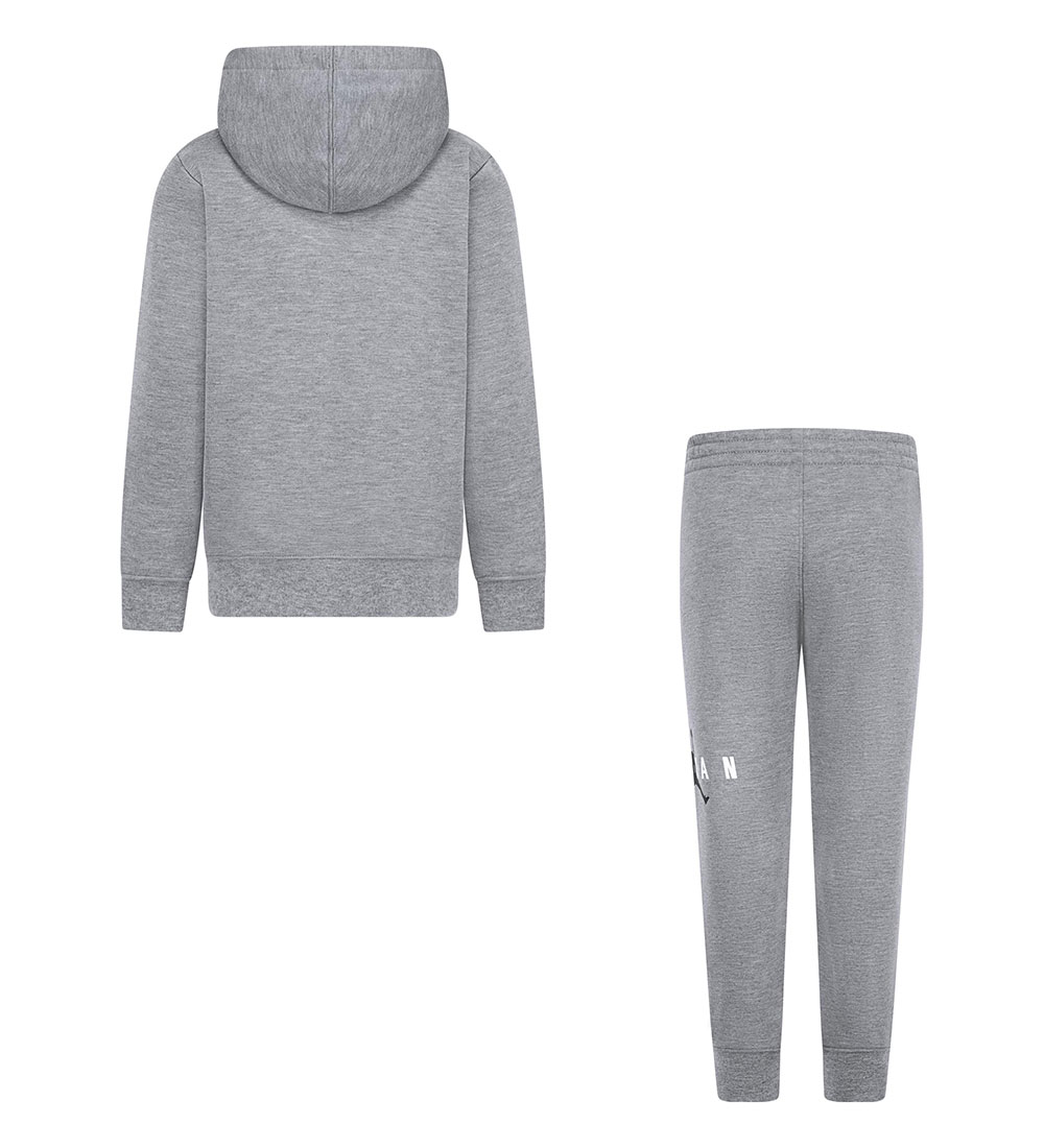 Jordan Sweatsæt - Gråmeleret m. Logo