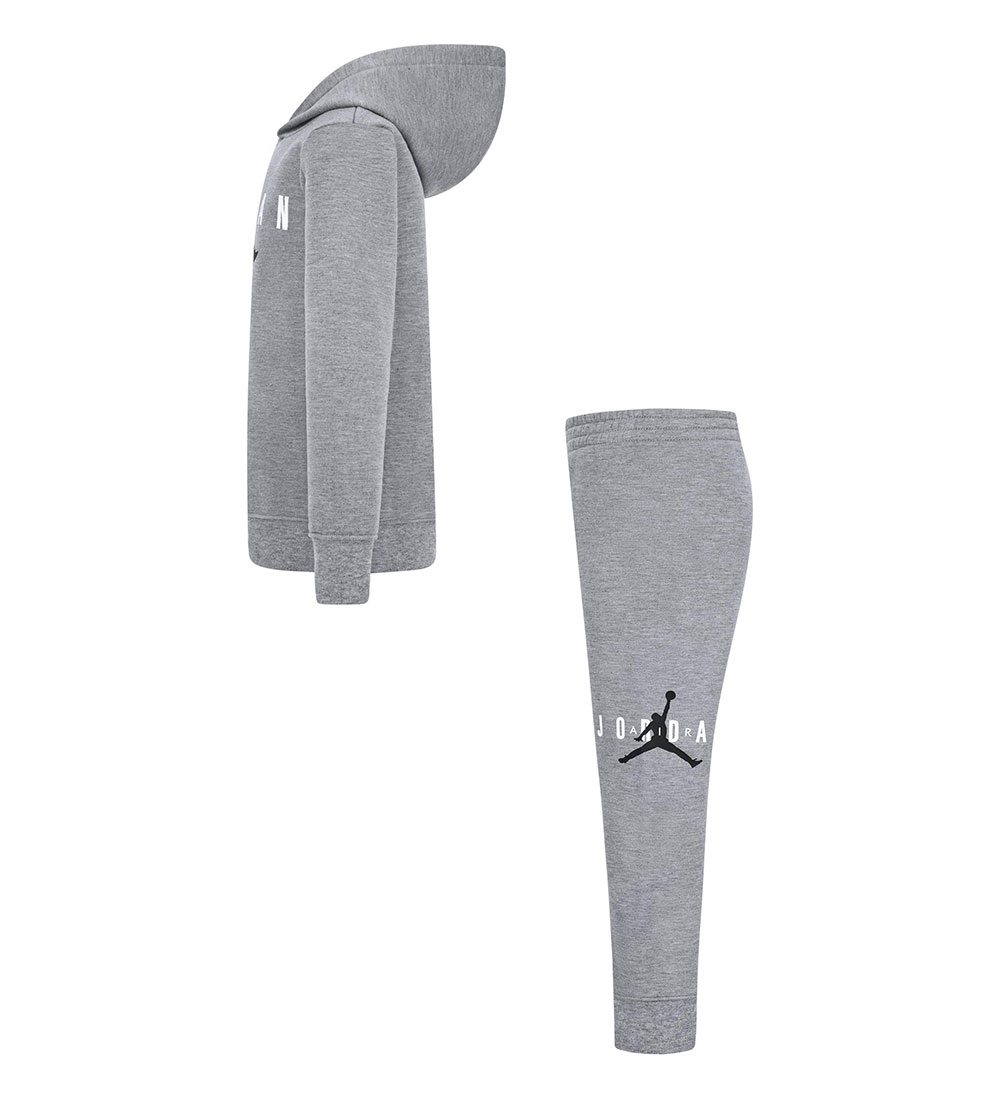 Jordan Sweatsæt - Gråmeleret m. Logo