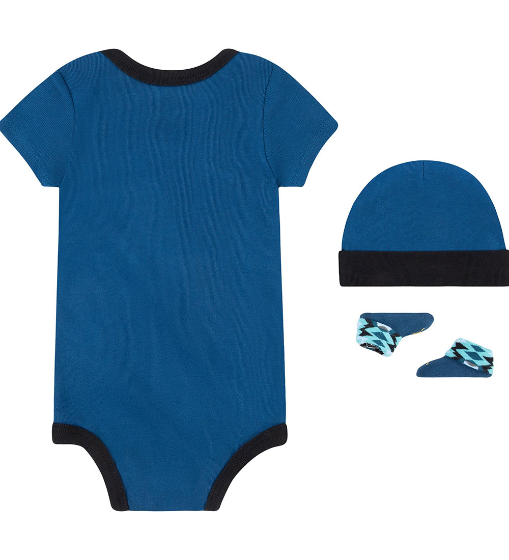 Jordan Gaveæske - Futter/Hue/Body k/æ - Sky Blue/Sort m. Print