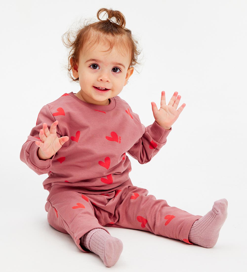 The New Siblings Sweatshirt - TnsIvona - Nostalgia Rose m. Hjert