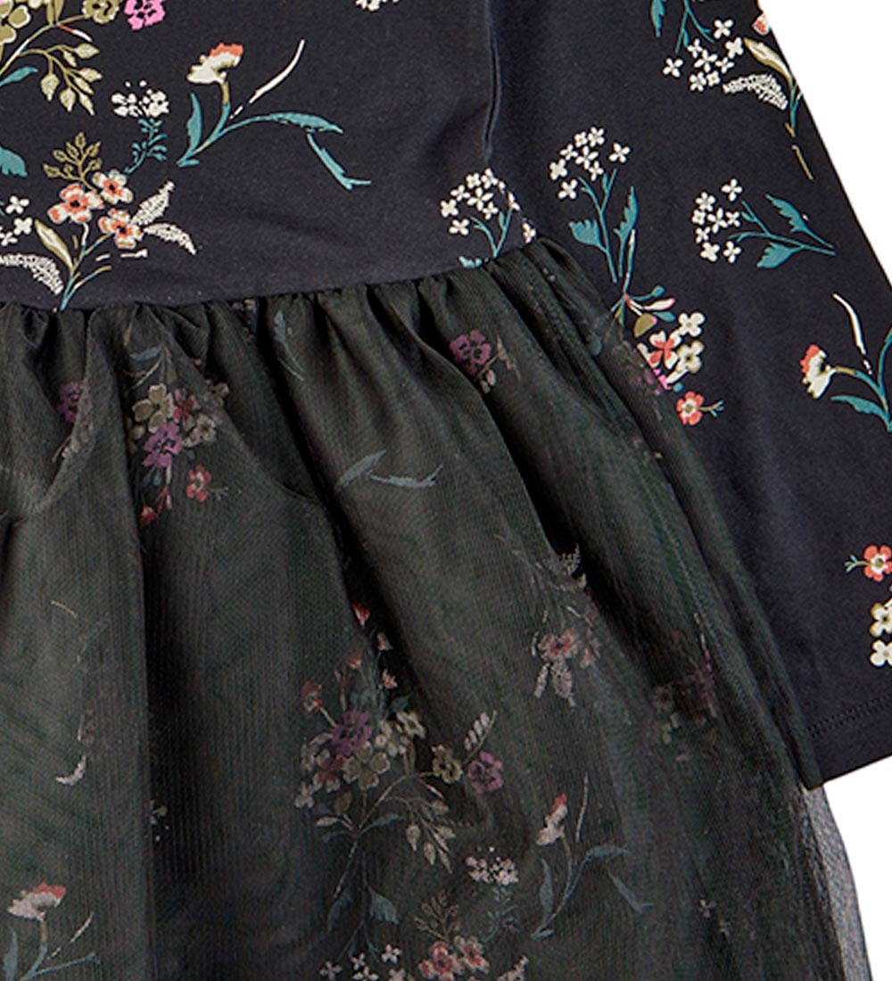 The New Kjole - TnIris Fran - Black Beauty Flower m. Tyl