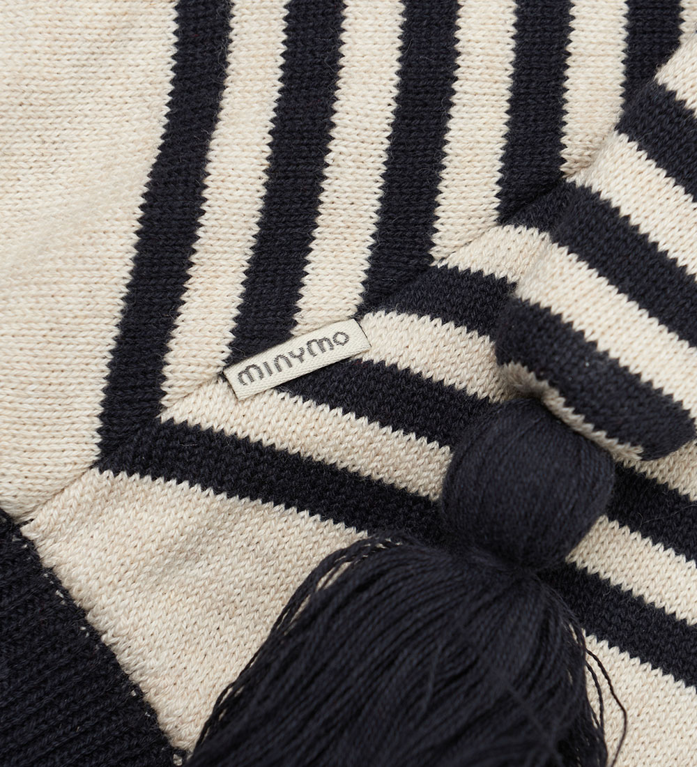 Minymo Nissehue - Strik - Pixie - Dark Navy m. Traktor