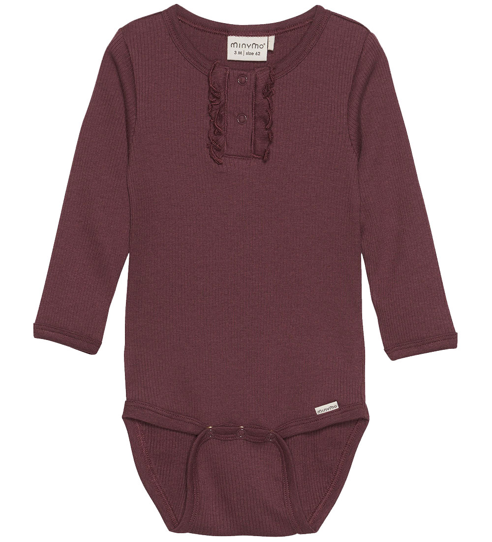 Minymo Body l/æ - Modal - Rib - Catawba Grape