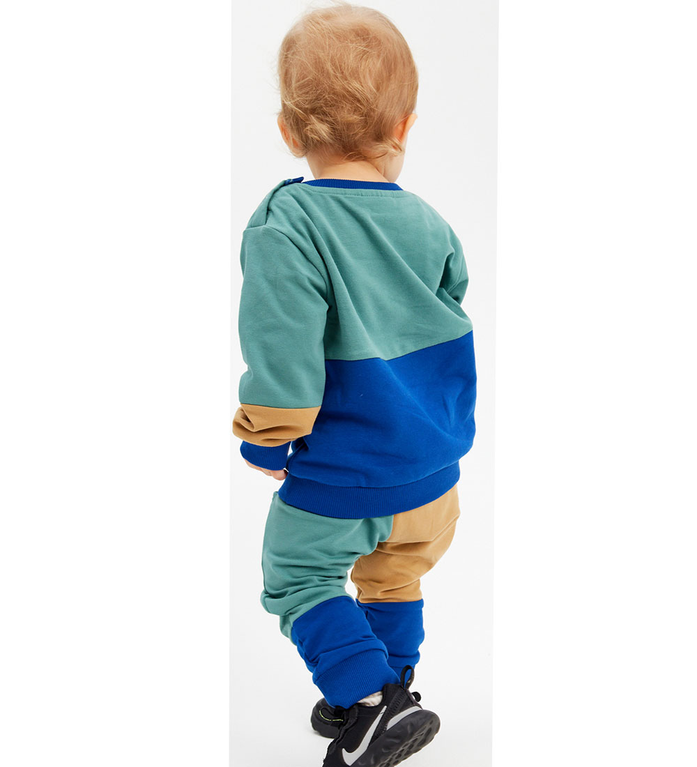 The New Siblings Sweatpants - TnsIago - Monaco Blue/Aquagrøn/Lys