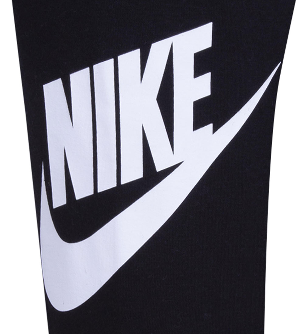 Nike Sweatsæt - Sort m. Hvid