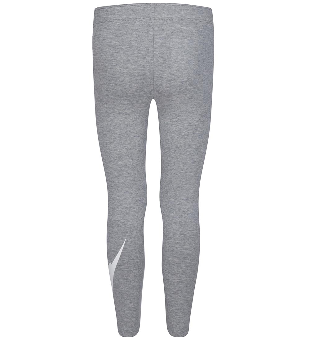 Nike Leggings - Gråmeleret m. Hvid