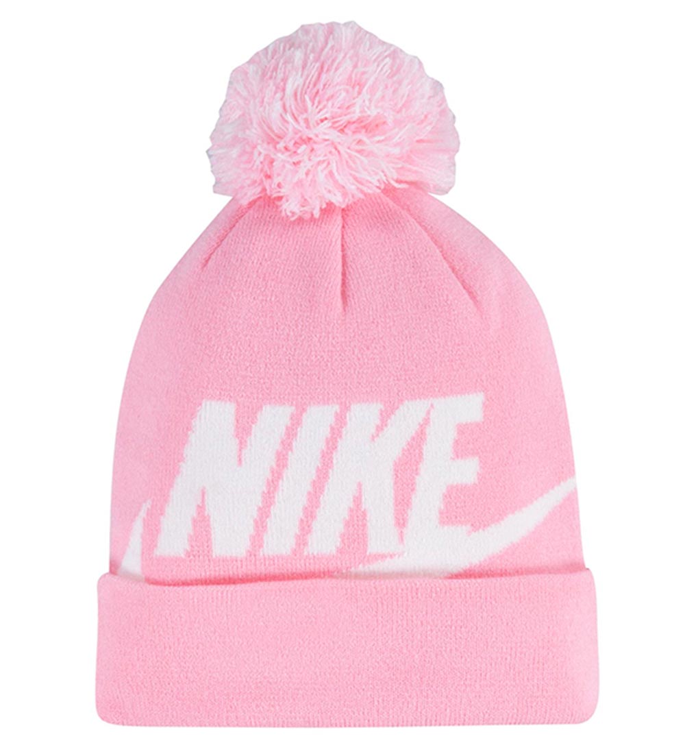 Nike Hue/Handsker - Strik - Rosa m. Hvid