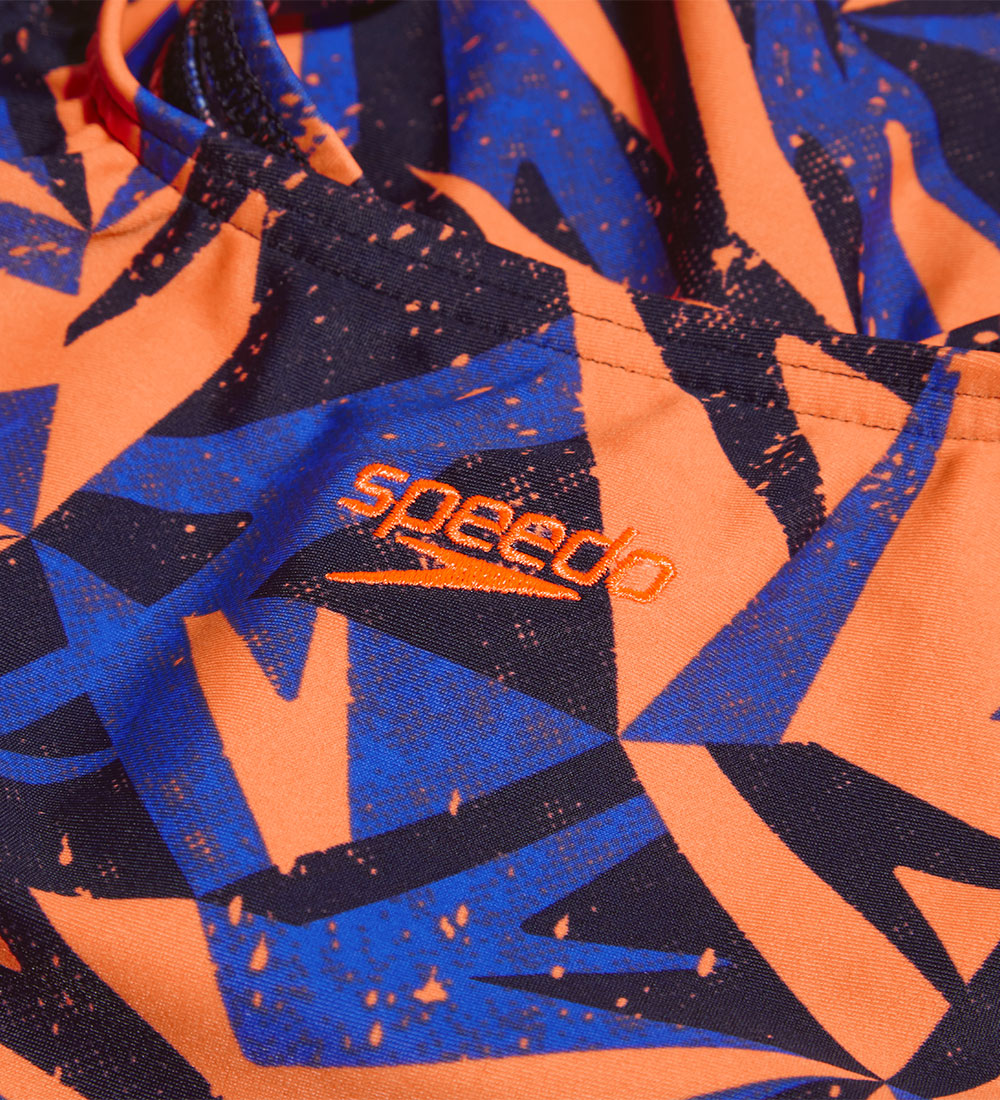 Speedo Badedragt - Hyper Boom Allover Medalist - Blå/Orange