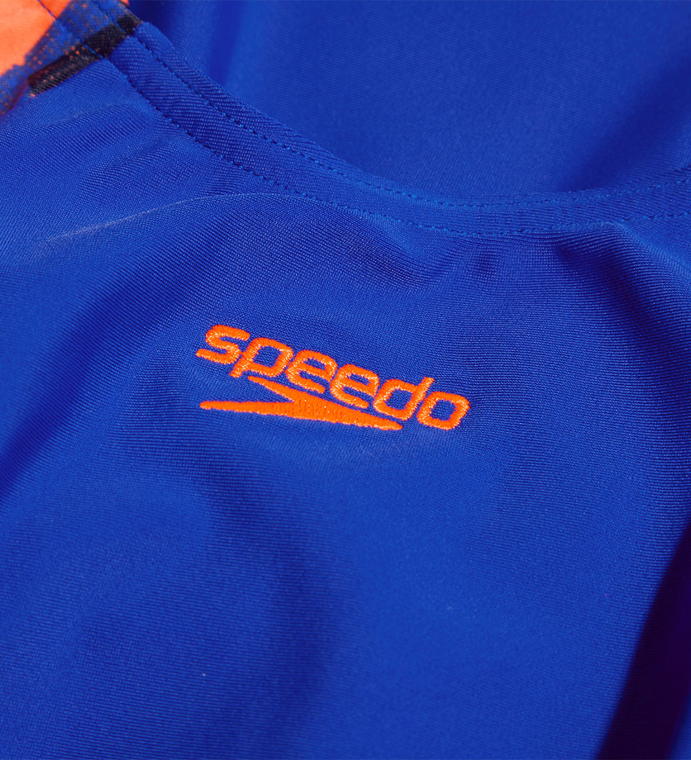 Speedo Badedragt - Hyperboom Splice Muscleback - Blå/Orange