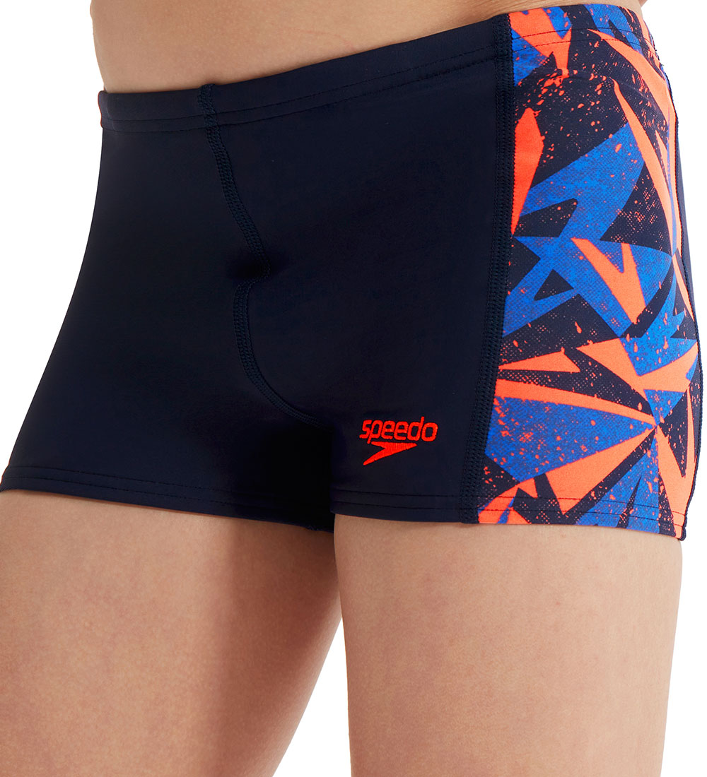 Speedo Badebukser - Hyper Boom Panel Aquashorts - Blå/Orange