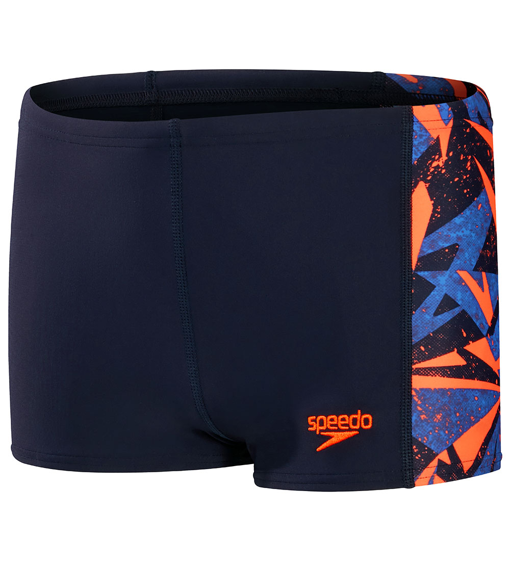 Speedo Badebukser - Hyper Boom Panel Aquashorts - Blå/Orange