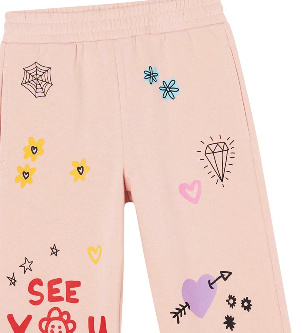 Stella McCartney Kids Sweatpants - Pudderrosa m. Print