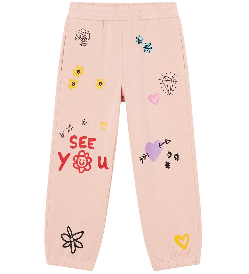 Stella McCartney Kids Sweatpants - Pudderrosa m. Print