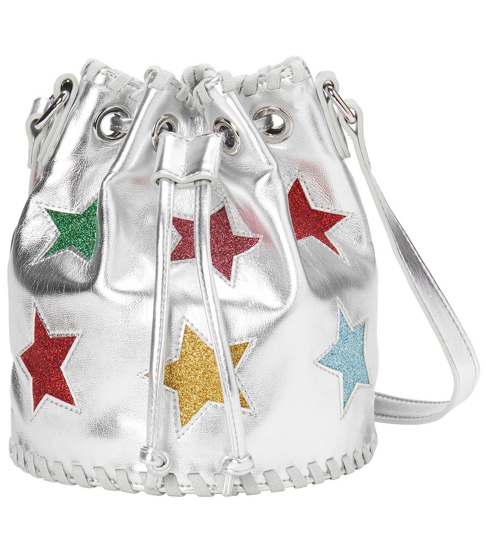 Stella McCartney Kids Skuldertaske - Sølv m. Stjerner