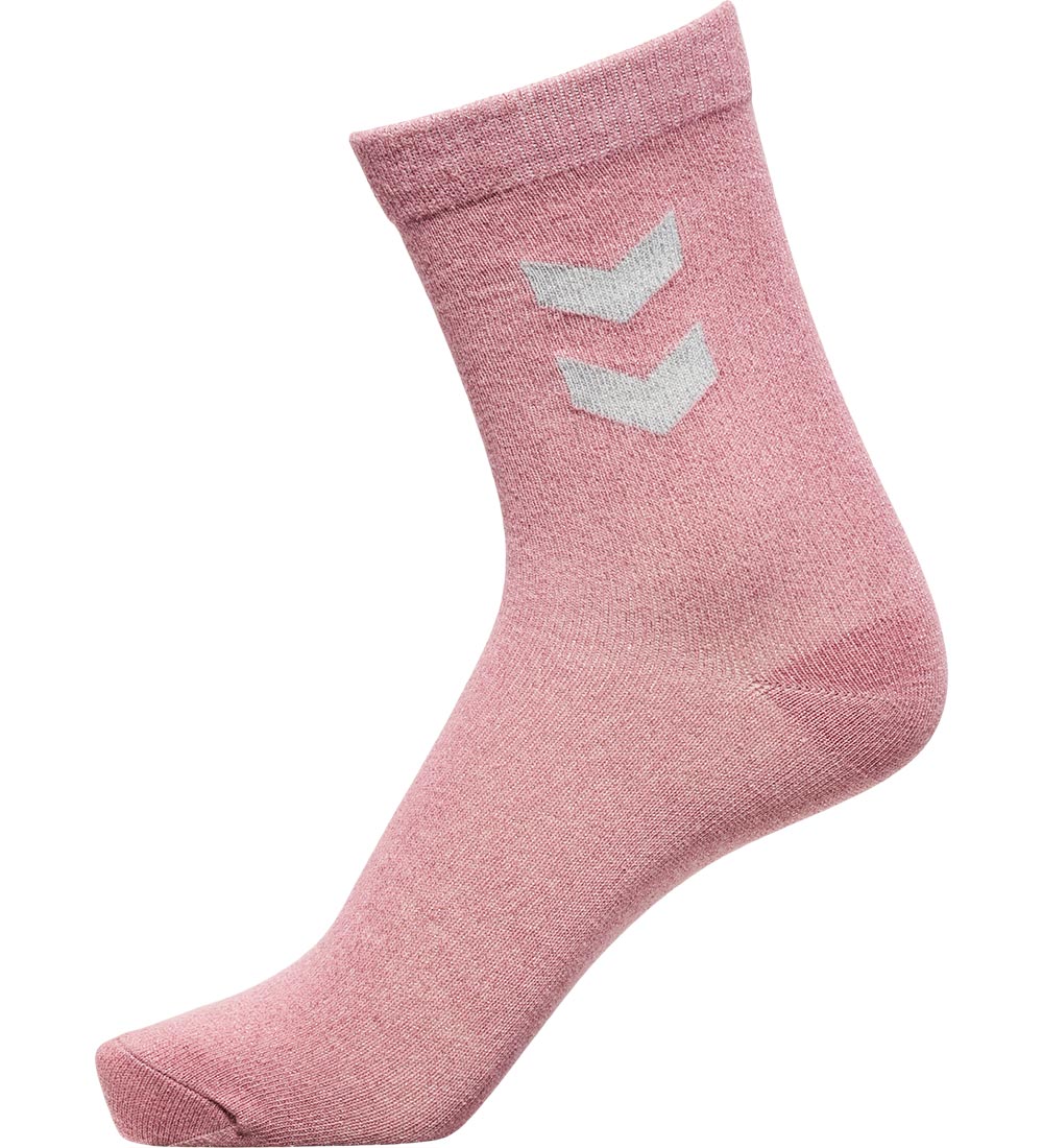 Hummel Strømper - hmlAlfie - 3-pak - Woodrose m. Glimmer
