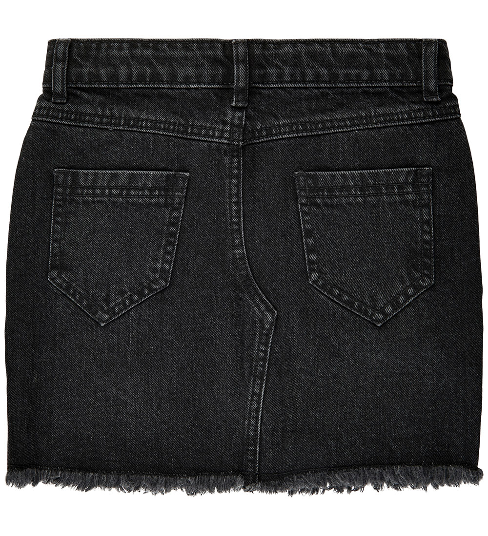 The New Nederdel - Denim - TnIsia - Sort m. Similisten