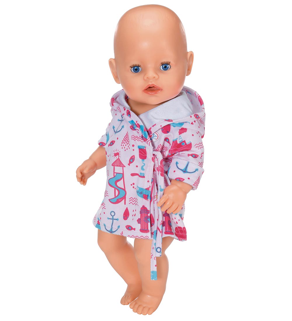 Baby Born Dukketøj - Badekåbe - Rosa
