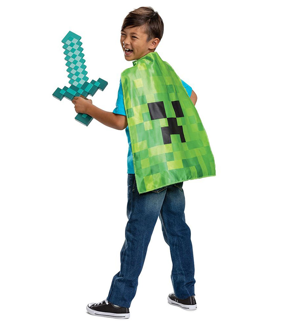 Disguise Udklædning - Minecraft Sværd & Kappe