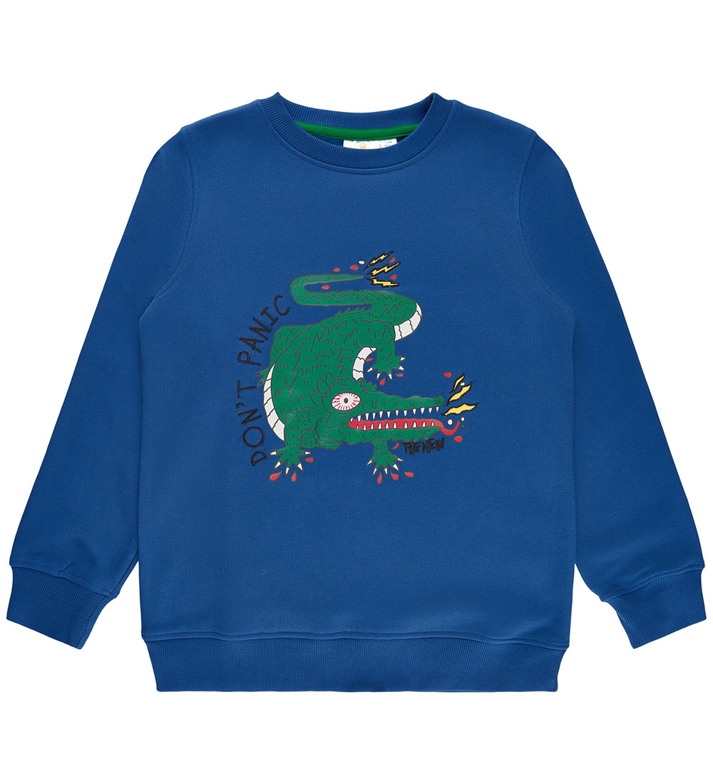 The New Sweatshirt - TnImran - Monaco Blue m. Krokodille