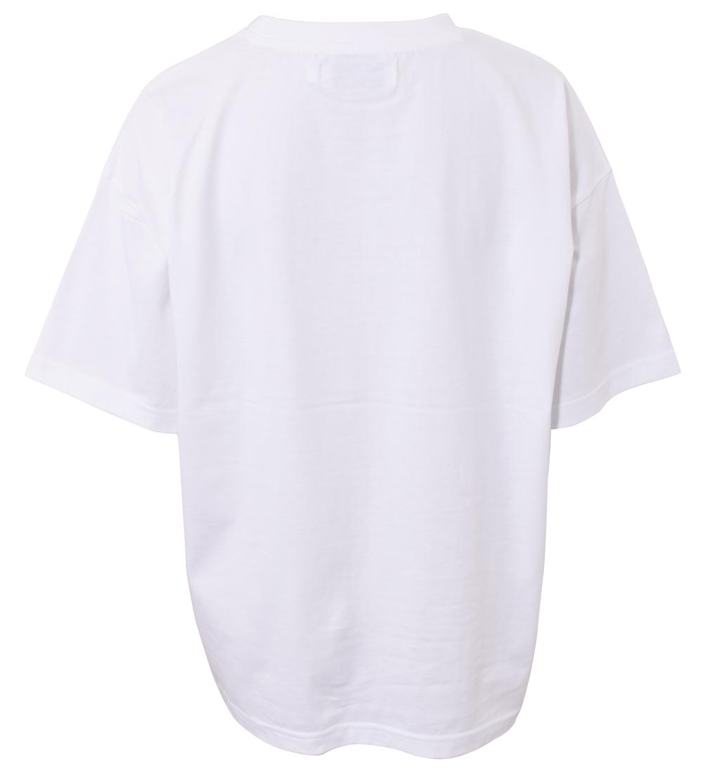 Hound T-shirt - Oversized - White m. Print