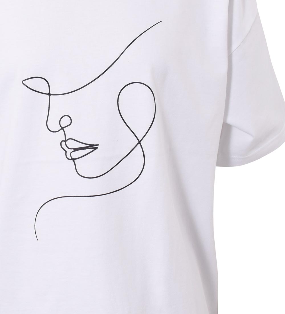 Hound T-shirt - Oversized - White m. Print