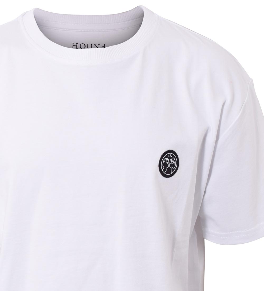 Hound T-shirt - White m. Badge