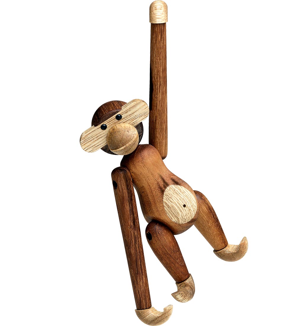 Kay Bojesen Træfigur - Abe - 10 cm - Mini - Teak/Limba