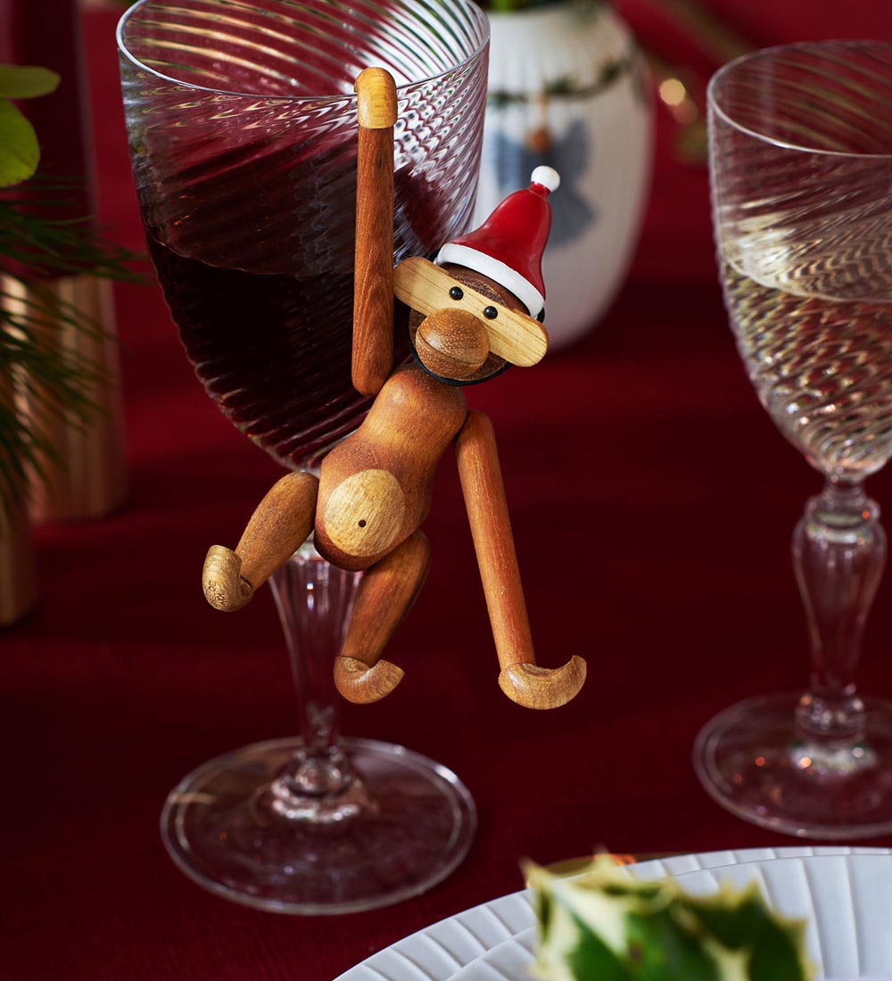 Kay Bojesen Træfigur - Abe - 10 cm - Mini - Teak/Limba