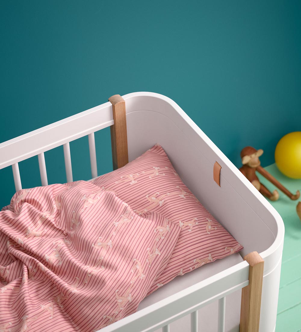 Kay Bojesen Sengetøj - Baby - Rosa m. Aber