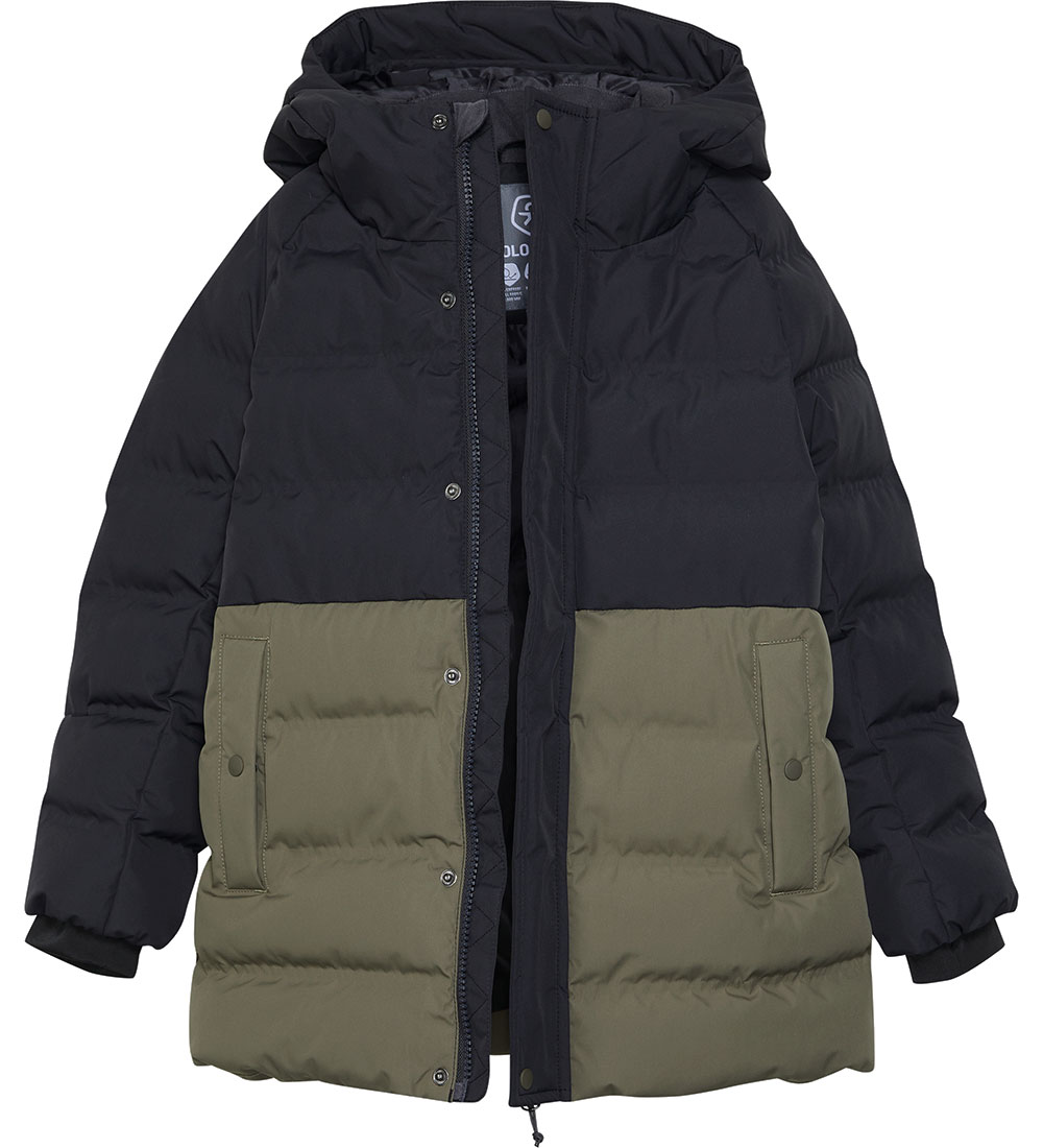 Color Kids Dynejakke - Sea Turtle/Sort