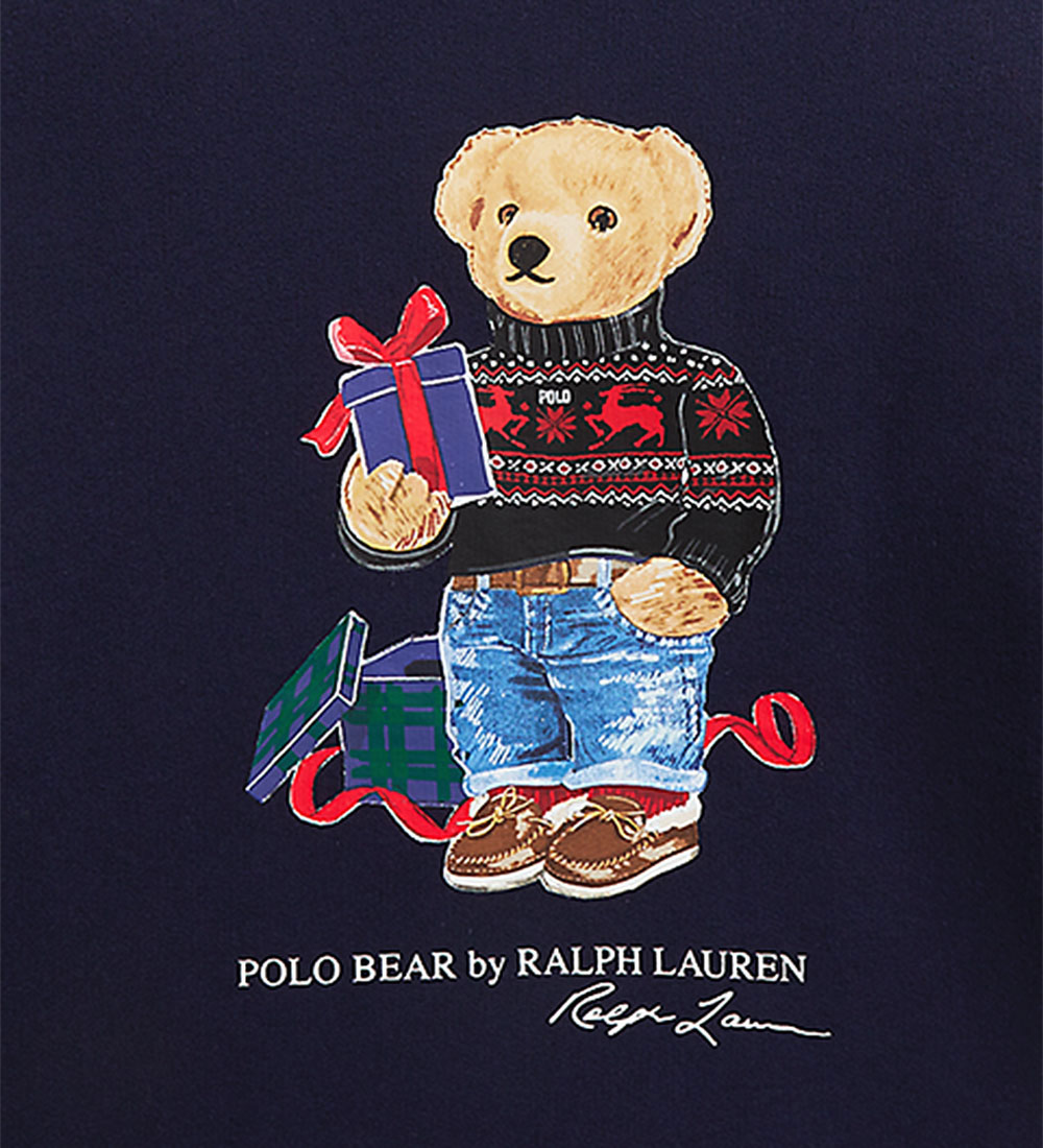 Polo Ralph Lauren Sweatshirt - Holiday - Navy m. Bamse