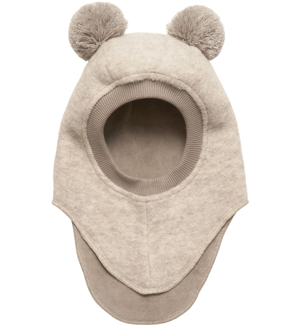 Huttelihut Elefanthue - Uld/Bomuld - 2-lags - Big Bear - Sand