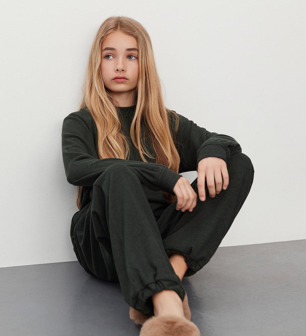 Sofie Schnoor Girls Sweatpants - Cosma - Dark Green