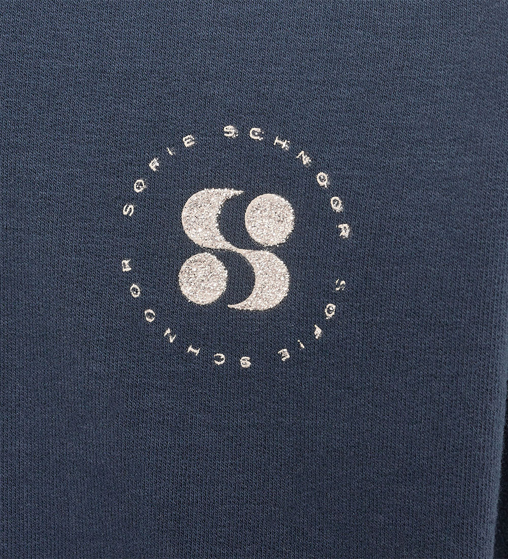 Petit by Sofie Schnoor Sweatshirt - Dark Blue m. Guldglitter
