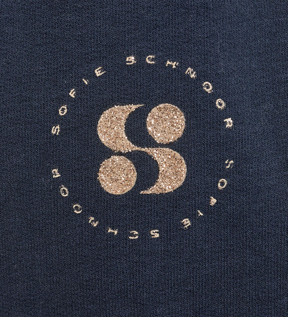 Petit by Sofie Schnoor Sweatpants - Dark Blue m. Guldglitter