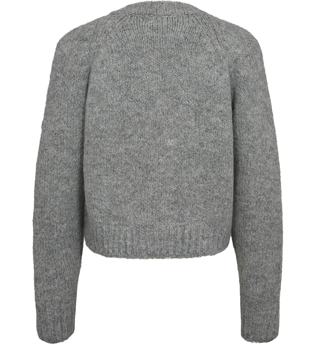 Sofie Schnoor Girls Cardigan - Strik - Grey Melange