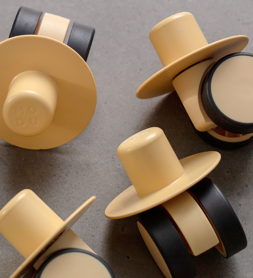 MODU 4x Swirly Wheels - 4-pak - Honey Yellow