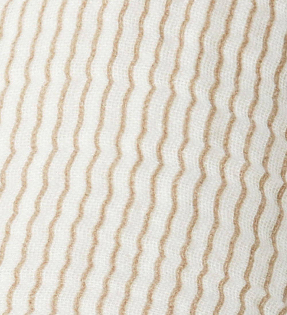 Cam Cam Tæppe - 100x100 cm - Classic Stripes Camel