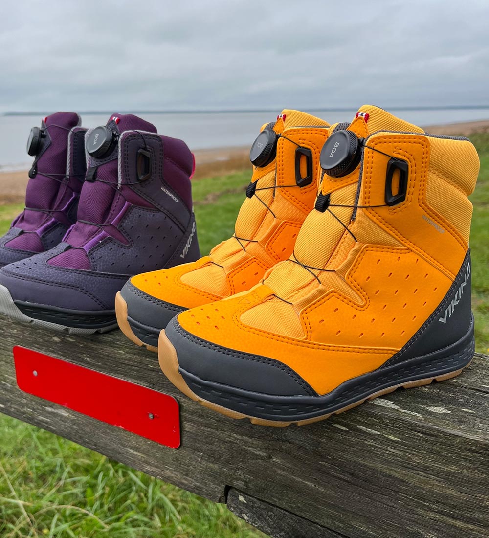 Viking Vinterstøvler - Tex - Espo High 2 WP Boa - Apricot/Ocean