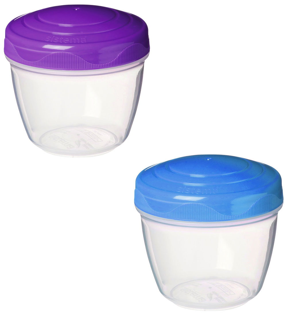 Sistema Beholdere - Yogurt 2-Pack - 150 ml - Lilla/Blå